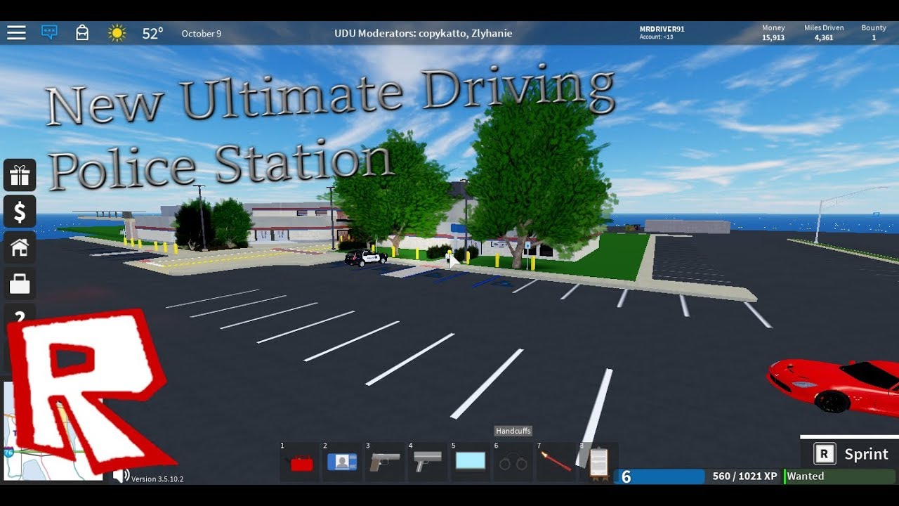 New Ultimate Driving Police Station Tour Youtube - roblox ultimate driving police station