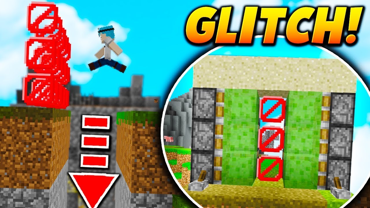 Invisible Block Glitch Trap Minecraft Skywars Trolling Bannable Youtube - dashboard video tooquick trolling as gears in roblox