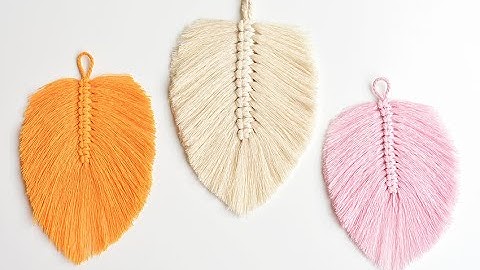 Macrame Feather | How to Make a Macrame Feather