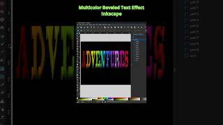 Multicolor Beveled Text Effect in Inkscape