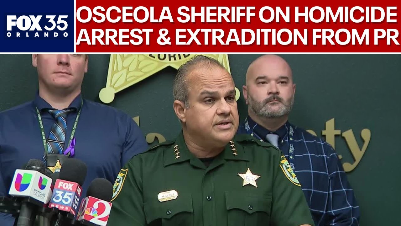 Osceola Sheriff Lopez discusses recent homicide arrest - YouTube