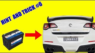 HINTS AND TRICKS FOR VF COMMODORE #6 ( BATTERY REMOVAL )