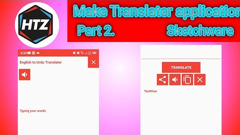 part 2 How to Make Translater application in Sketchware App