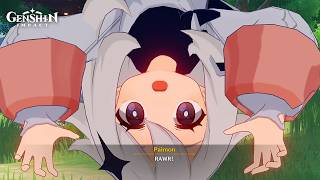 Paimon Spooks Venti & Dvalin Homeward, He Who Caught The Wind Event Story Clip Genshin Luna V