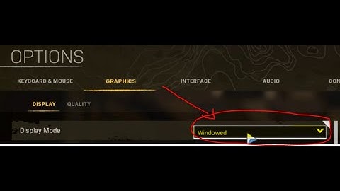 Warzone windowed mode switch to full screen - Quick Fix