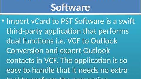 Import vCard to Outlook Software