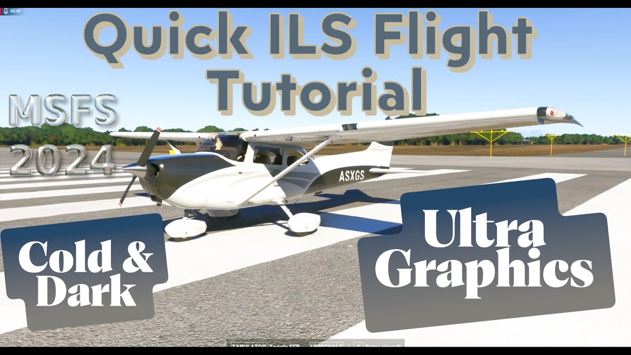 Quick Cold & Dark ILS flight tutorial - Cessna 172 Skyhawk - MSFS 2024 ...