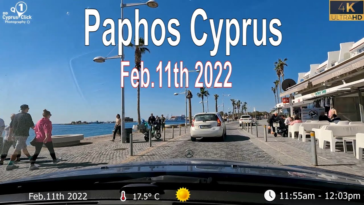 Paphos Cyprus| Kato Paphos ||Friday Feb.11th 2022 | 4k