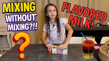 Mixing Flavored Milks Without Mixing?! DIY Milk Jelly Experiment