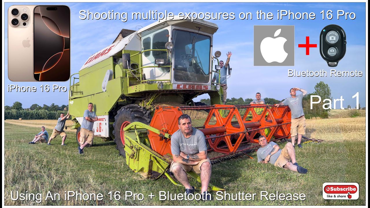 iPhone 16 Pro shooting a composite image