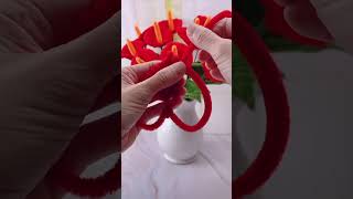 How to make pipe cleaner flower | pipe cleaner flower tutorial | handmade diy pipe cleaner art