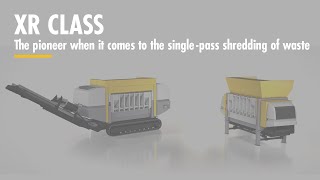 UNTHA XR class - The pioneer when it comes to single-pass shredding of waste, metal, tyres and more