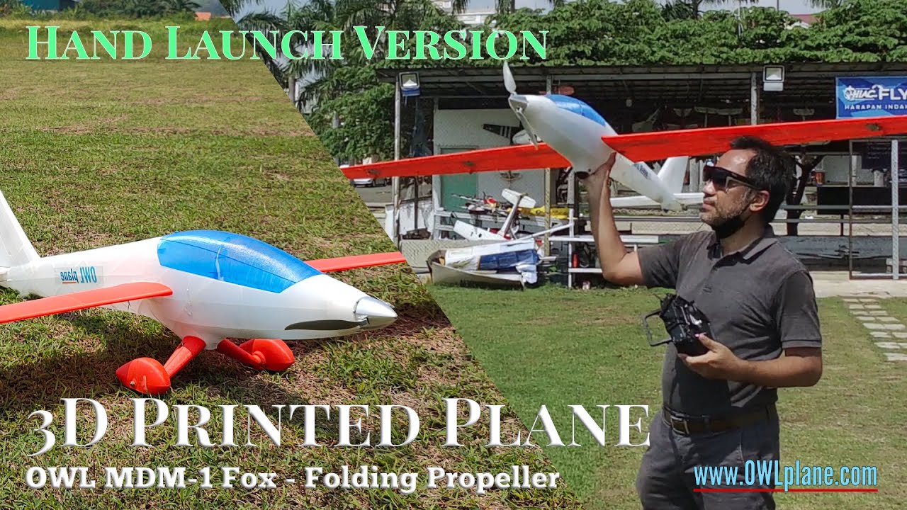 OWL MDM-1 Fox - Folding Propeller Setup and Hand Launching