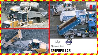 CAT 990K, 775G, 730, D6, Mercedes, ... Steinbruch, Germany, 2024. #caterpillar #dozer