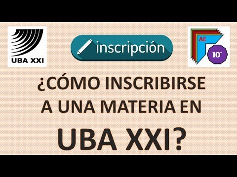 Como inscribirse a una materia en UBA XXI