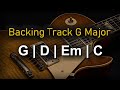 Rock Pop Backing Track G Major | 70 BPM | Guitar Backing Track