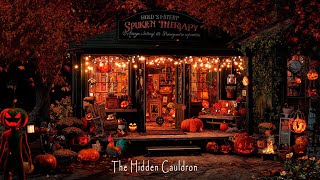 RUSTIC AUTUMN FARMHOUSE - HALLOWEEN AMBIENCE 🎃 FALLING LEAVES, SCARECROWS ,GHOSTS, JACK O LANTERNS