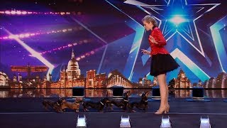 Britain's Got Talent 2020 Diana Vedyashinka's Hot Doggie Show Full Audition S14E01