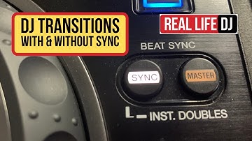 Free DJ Lessons 01 | DJ Transitions With and Without Using the Sync Button | Real Life DJ