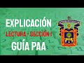 Guía PAA 2022B LECTURA - Explicada UDG / ITESM / ITAM / CIDE / ANAHUAC / UTP