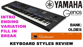 Video thumbnail of "YAMAHA GENOS STYLE - OLDIES - PianoBoogie"