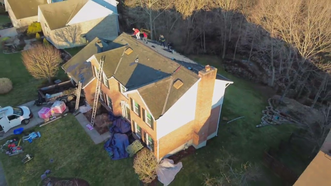 Install day! Cincinnati, Ohio. New roof. Straight A Exteriors.