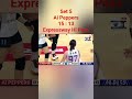 Ai Peppers 3:2 Hi pass #aipeppers #hipass #redsparks #kangsohwi #parkjeongah #goyerim #yeumhyeseon
