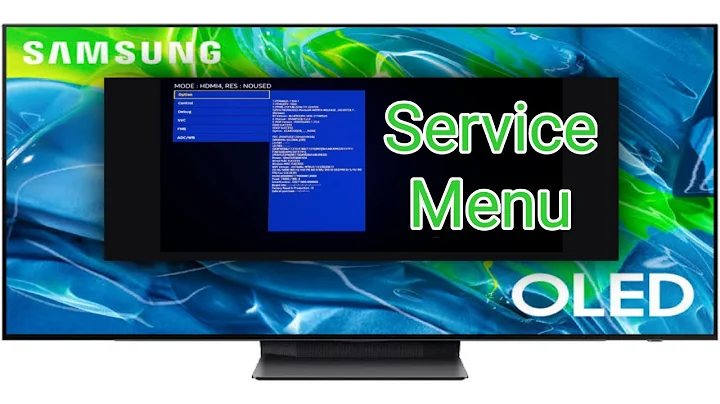 Do This at Your OWN RISK!  Samsung S95B Service Menu - How to Access It & What Changes to Make
