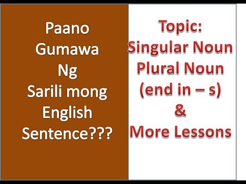 Video: Paano Sumulat Ng Isang Pangungusap Sa Ingles