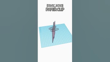 [1DAY_1CAD] PAPER CLIP #shorts #tinkercad #project