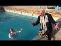 ابتهاج وقعت هي وجوزها بالمسبح وغرقت