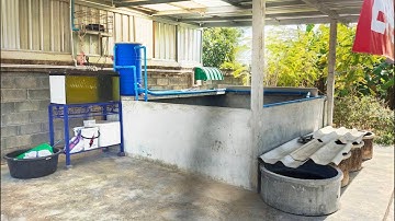 Hai สระบุรี - งานเปลี่ยนระบบกรองบนบ่อปลาคาร์พจากเดิมเป็น "ตู้กรอง" พร้อมล้างบ่อ + ชุดเติมน้ำดี Set 1