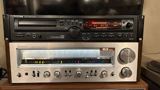 Technics SA-505, Polk Audio Monitor 10A, Tascam CD-RW750