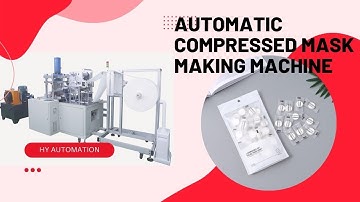 Automatic Compressed Disposable Facial Mask Making Machine | home DIY Mask Skin Care