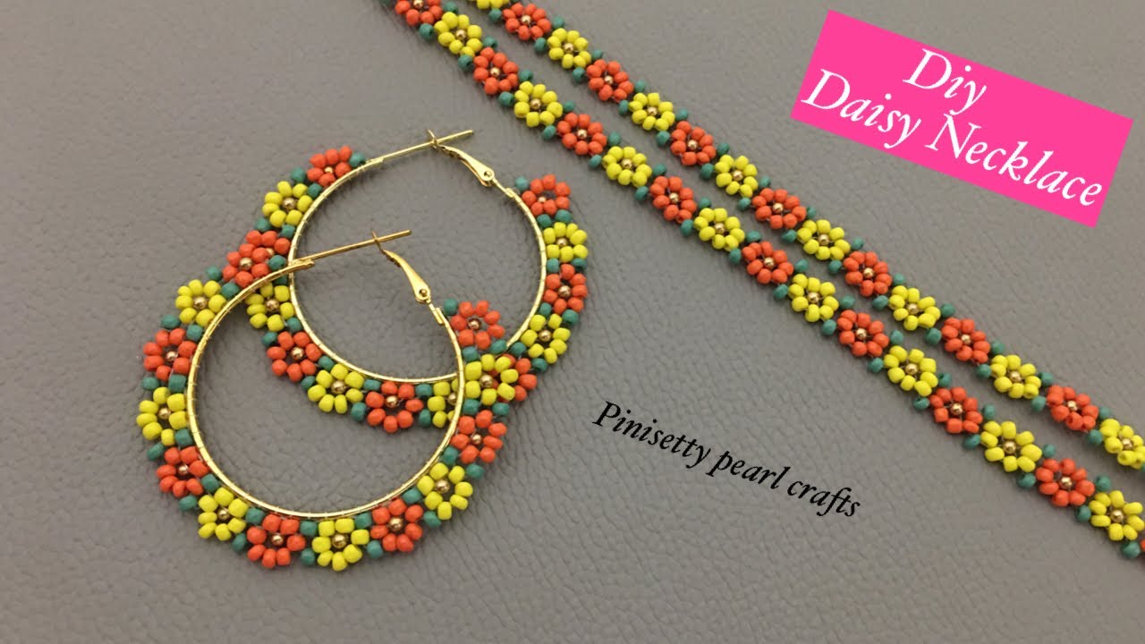 1PC Personality Colorful Beaded Necklace Handmade Beaded Daisy Neck Jewelry  - Walmart.com