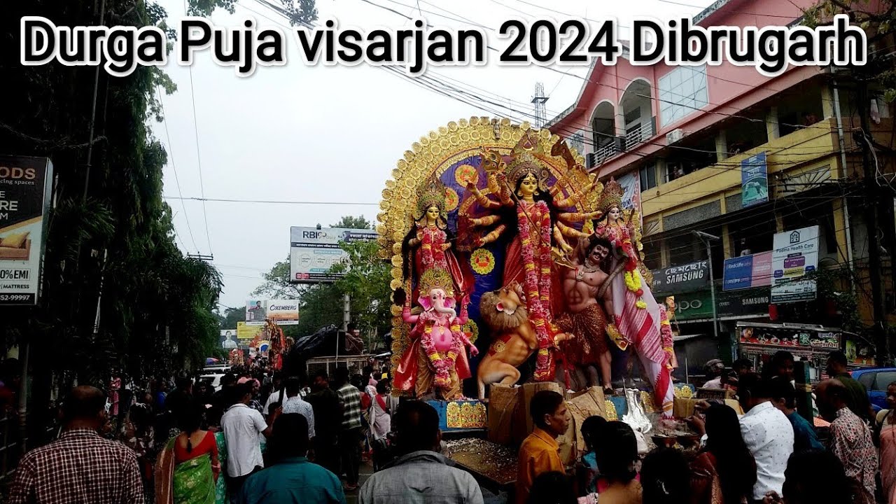 Dibrugarh durga puja Visarjan  2024 @parthawithnatures#visarjan2024