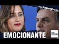 Venezuelana se emociona e chora diante de Bolsonaro ao relatar absurdos da ditadura da Venezuela