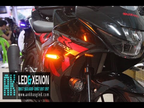 Video GSX 150 lắp đèn L4X (sáng hơn L4)+ Xinhan Vòng Nhôm... - youtube