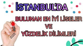 🎀 İSTANBUL'DA BULUNAN EN İYİ LİSELER VE YÜZDELİK DİLİMLERİ 🎀