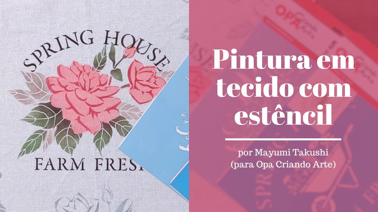 Live (06/08/2025) Pintura no Tecido com Stencil