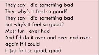 Video thumbnail of "Taylor - I Did Something Bad (LYRICS) Speed Up"