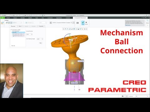 Creo Parametric - Mechanisms | Ball Connection