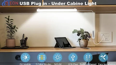 LED Under Cabinet Light-8 Levels Brightness and 3 ...