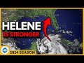 Tropical Storm Helene strengthens. Hurricane Watch and Storm Warning for Florida. Hurricane Helene