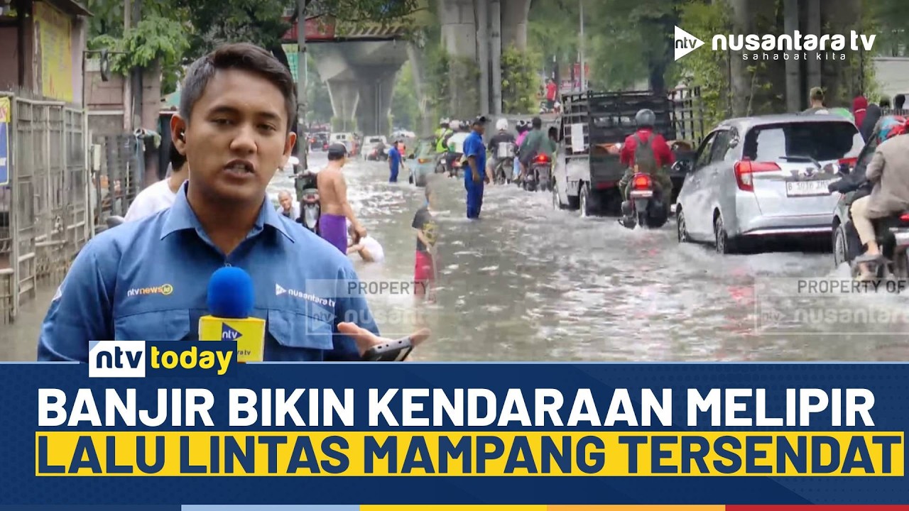Banjir 40-50 Cm Rendam Pondok Karya Mampang, Kendaraan Melipir Hindari Genangan | NTV TODAY