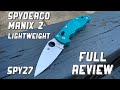 Spyderco Manix 2 Lightweight (SPY27) Full Review