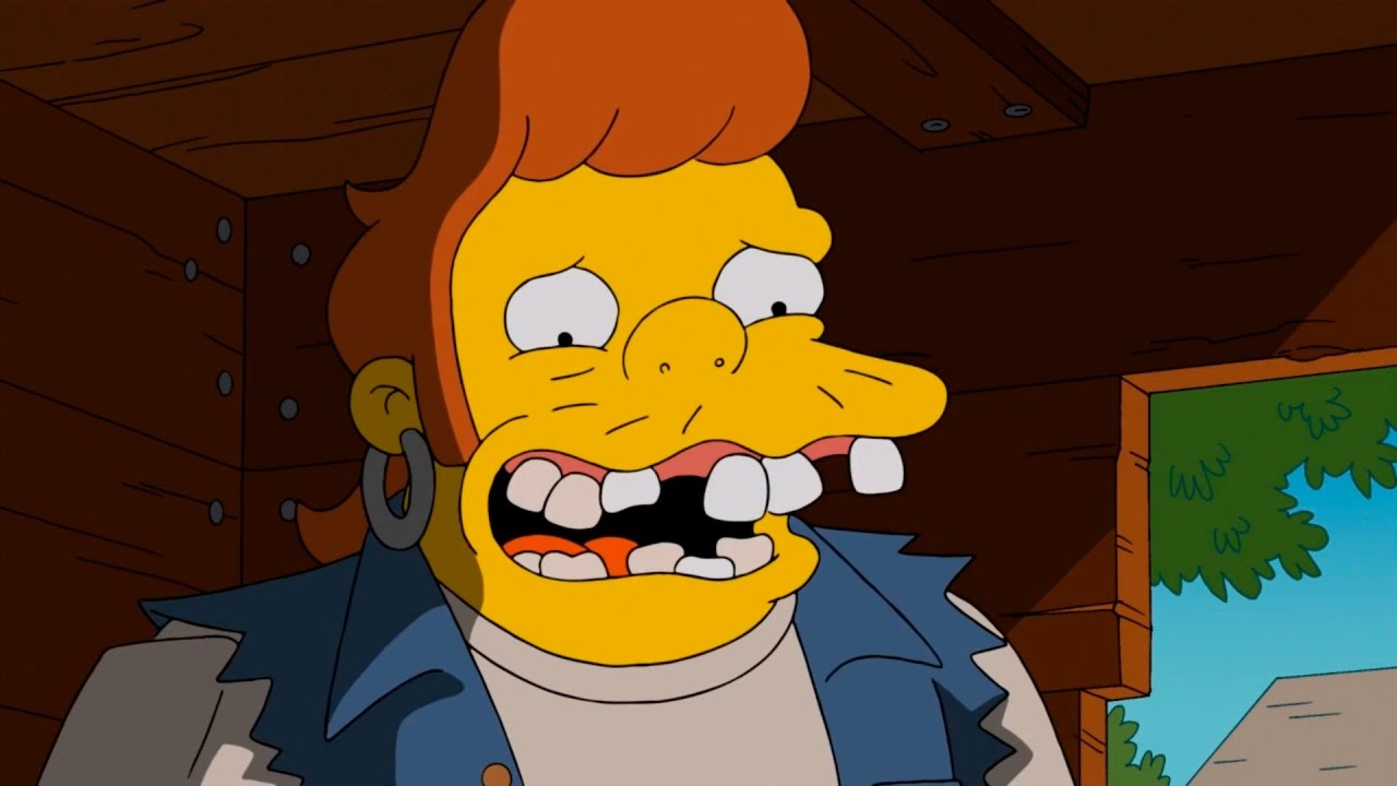 The Simpsons - Snake smiling - YouTube