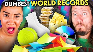 We Attempt To Break 6 of The Dumbest World Records Of All Time! | Try Not To Fail