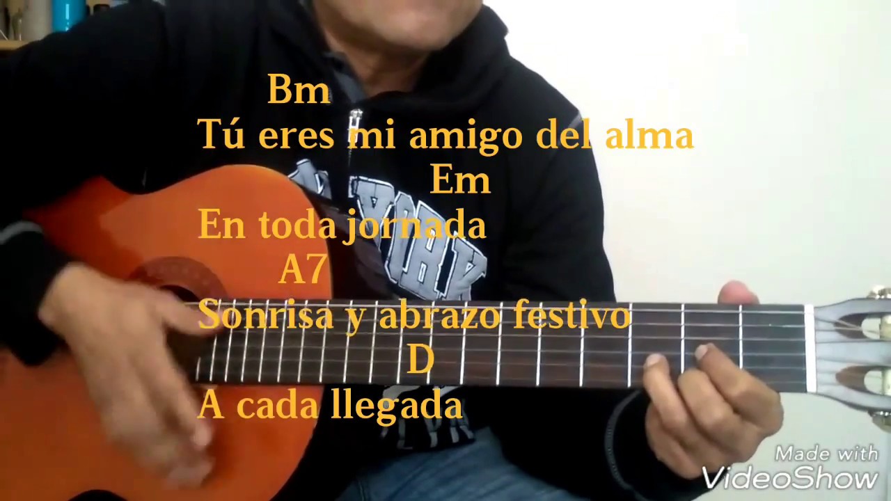 AMIGO de Roberto Carlos Acordes de Guitarra, Video Demostración - YouTube