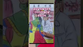호랑이띠 오늘의운세 2025년8월8일 운세 #운세 #오늘의운세 #호랑이띠운세
